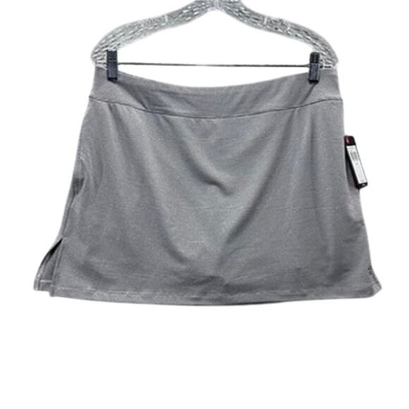 IZOD Fitness Women's Large Gray Golf Skort Activewear Pickleball - Picture 1 of 10